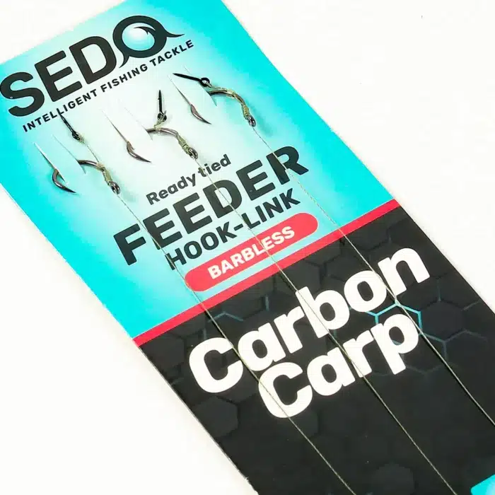 Carbon Carp Feeder Barbless- előkötött Szakáll nélküli Feeder előke - Image 3